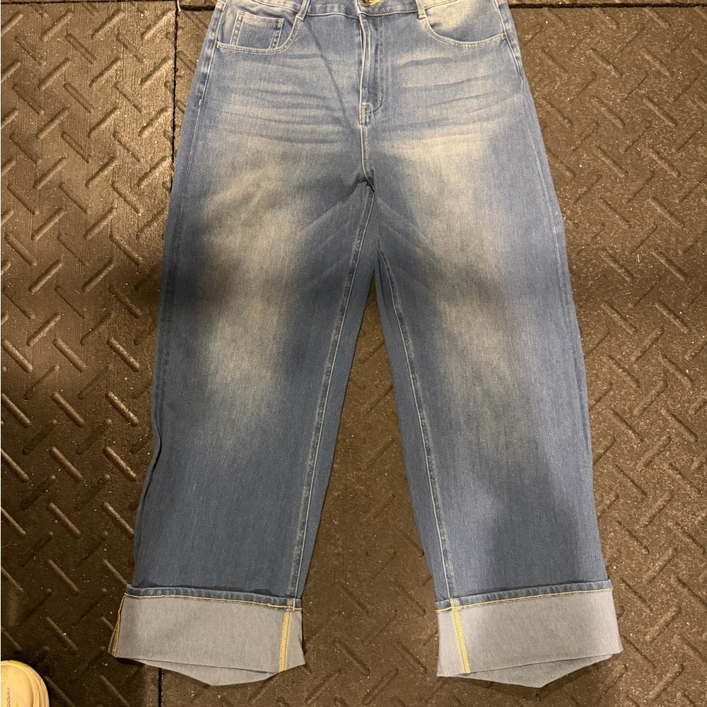 HALARA Light Blue Ankle Jeans